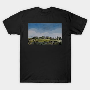 Cooling Castle Kent Abstract Landscape T-Shirt